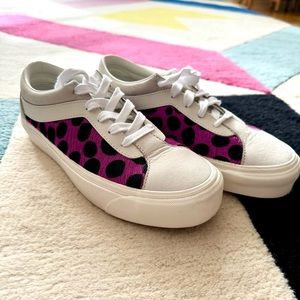 Vans polka dot bold print sneakers. Women’s size 7.5